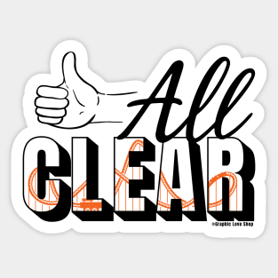 All Clear, Roller Coaster © GraphicLoveShop Sticker